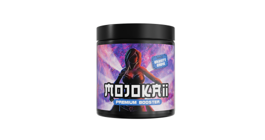 MOJOKAII Waldbeere Gaming Booster – 250g (50 Portionen) – Pre Workout Energy Pulver
