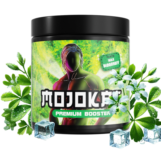 MOJOKAII Waldmeister Gaming Booster – 250g (50 Portionen) – Pre Workout Energy Pulver